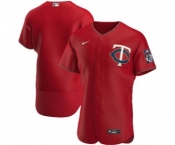 Men's Nike Minnesota Twins 2020 Red Alternate Authentic Official Team Baseball Jersey