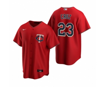 Men's Nike Minnesota Twins #23 Nelson Cruz Red Alternate Stitched Baseball Jersey