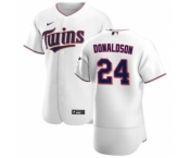 Men's Nike Minnesota Twins #24 Josh Donaldson White Home 2020 Authentic Player Baseball Jersey