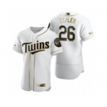 Men's Nike Minnesota Twins #26 Max Kepler White 2020 Authentic Golden Edition Baseball Jersey