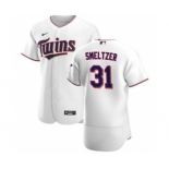 Men's Nike Minnesota Twins #31 Devin Smeltzer White Home 2020 Authentic Player Baseball Jersey