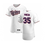 Men's Nike Minnesota Twins #35 Michael Pineda White Home 2020 Authentic Player Baseball Jersey