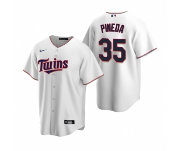 Men's Nike Minnesota Twins #35 Michael Pineda White Home Stitched Baseball Jersey