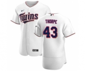 Men's Nike Minnesota Twins #43 Lewis Thorpe White Home 2020 Authentic Player Baseball Jersey