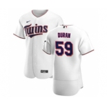 Men's Nike Minnesota Twins #59 Jhoan Duran White Home 2020 Authentic Player Baseball Jersey