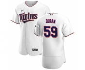 Men's Nike Minnesota Twins #59 Jhoan Duran White Home 2020 Authentic Player Baseball Jersey