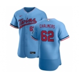 Men's Nike Minnesota Twins #62 Dakota Chalmers Light Blue Alternate 2020 Authentic Team Baseball Jersey