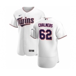 Men's Nike Minnesota Twins #62 Dakota Chalmers White Home 2020 Authentic Player Baseball Jersey