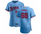 Men's Nike Minnesota Twins #68 Randy Dobnak Light Blue Alternate 2020 Authentic Team Baseball Jersey