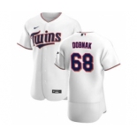 Men's Nike Minnesota Twins #68 Randy Dobnak White Home 2020 Authentic Player Baseball Jersey