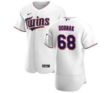 Men's Nike Minnesota Twins #68 Randy Dobnak White Home 2020 Authentic Player Baseball Jersey