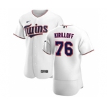 Men's Nike Minnesota Twins #76 Alex Kirilloff White Home 2020 Authentic Player Baseball Jersey