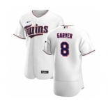 Men's Nike Minnesota Twins #8 Mitch Garver White Home 2020 Authentic Player Baseball Jersey