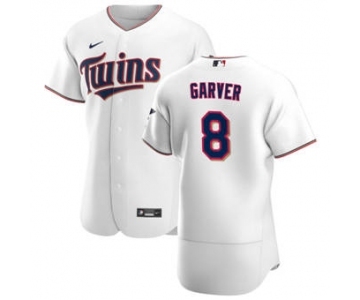 Men's Nike Minnesota Twins #8 Mitch Garver White Home 2020 Authentic Player Baseball Jersey