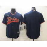 Men's Nike Minnesota Twins Blank Navy Alternate Stitched Baseball Jersey