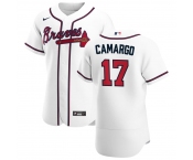 Atlanta Braves #17 Johan Camargo Men's Nike White Home 2020 Authentic Player MLB Jersey