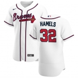 Atlanta Braves #32 Cole Hamels Men's Nike White Home 2020 Authentic Player MLB Jersey