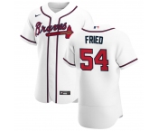 Atlanta Braves #54 Max Fried Men's Nike White Home 2020 Authentic Player MLB Jersey