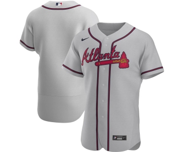 Atlanta Braves Men's Nike Gray Road 2020 Authentic Official MLB Team Jersey