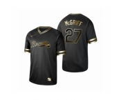 Men's 2019 Golden Edition Atlanta Braves #27 Fred McGriff Black Jersey