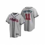 Men's Atlanta Braves #11 Ender Inciarte Nike Gray 2020 Replica Road Jersey