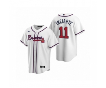 Men's Atlanta Braves #11 Ender Inciarte Nike White 2020 Replica Home Jersey