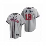 Men's Atlanta Braves #19 Shane Greene Nike Gray 2020 Replica Road Jersey