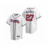 Men's Atlanta Braves #27 Fred McGriff Nike White 2020 Replica Home Jersey