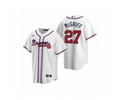 Men's Atlanta Braves #27 Fred McGriff Nike White 2020 Replica Home Jersey