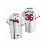 Men's Atlanta Braves #36 Mark Melancon Nike White 2020 Replica Home Jersey