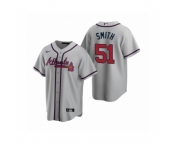 Men's Atlanta Braves #51 Will Smith Nike Gray 2020 Replica Road Jersey