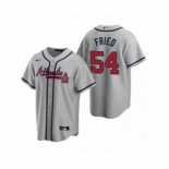 Men's Atlanta Braves #54 Max Fried Nike Gray 2020 Replica Road Jersey