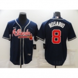 Men's Atlanta Braves #8 Eddie Rosario Nike Navy Jersey