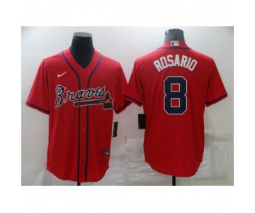 Men's Atlanta Braves #8 Eddie Rosario Nike Red Jersey