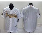 Men's Atlanta Braves Blank White 2022 All Star Stitched Cool Base Nike Jersey