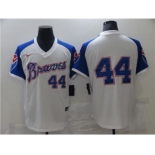 Men's Nike Atlanta Braves #44 Cool Base Stitched Baseball Jersey