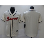 Nike Atlanta Braves Blank Cream 2020 Cool Base Baseball Jersey