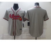 Nike Atlanta Braves Blank Grey 2020 Cool Base Baseball Jersey