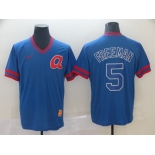 Nike Men's Atlanta Braves #5 Freddie Freeman Royal blue Cool Base Baseball Jersey