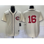 Men's Chicago Cubs #16 Patrick Wisdom 2022 Cream Field of Dreams Cool Base Stitched Baseball Jersey