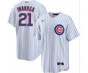 Men's Chicago Cubs #21 Shōta Imanaga White Cool Base Stitched Baseball Jersey