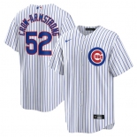 Men's Chicago Cubs #52 Pete Crow-Armstrong White 2024 Cool Base Stitched Baseball Jersey