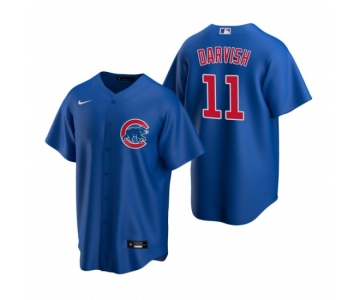 Men's Nike Chicago Cubs #11 Yu Darvish Royal Alternate Stitched Baseball Jersey