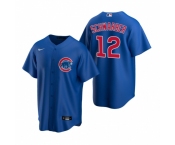 Men's Nike Chicago Cubs #12 Kyle Schwarber Royal Alternate Stitched Baseball Jersey