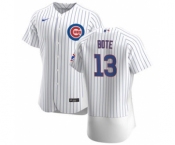 Men's Nike Chicago Cubs #13 David Bote White Home 2020 Authentic Player Baseball Jersey