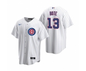 Men's Nike Chicago Cubs #13 David Bote White Home Stitched Baseball Jersey