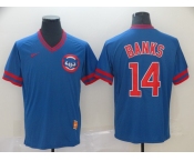 Men's Nike Chicago Cubs #14 Ernie Banks Blue M&N MLB Jersey