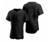 Men's Nike Chicago Cubs #17 Kris Bryant Black Baseball MVP Limited Player Edition Jersey