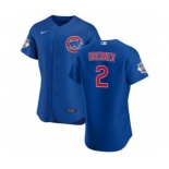 Men's Nike Chicago Cubs #2 Nico Hoerner Royal Alternate 2020 Authentic Player Baseball Jersey