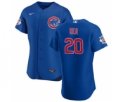 Men's Nike Chicago Cubs #20 Colin Rea Royal Alternate 2020 Authentic Player Baseball Jersey